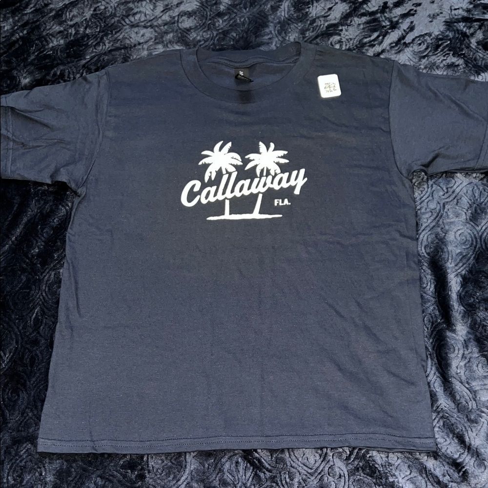 Callaway Florida Dark Blue Tee with Palm Design (Youth M)